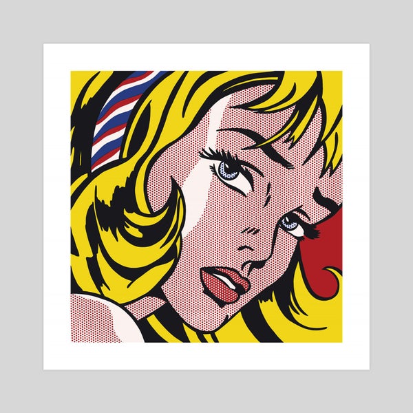 Girl With Hair Ribbon by Roy Lichtenstein Art Print Carousel 1