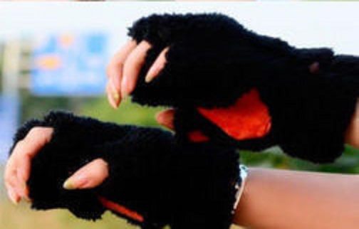 Dog/Bear paw gloves (Black) Carousel 4