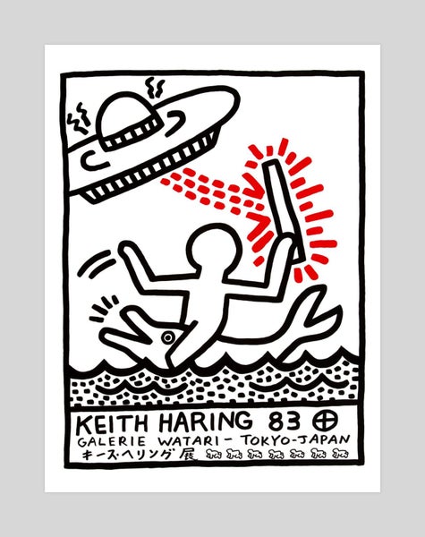 Keith Haring Galerie Watari 1983 by Keith Haring Art Print Carousel 1