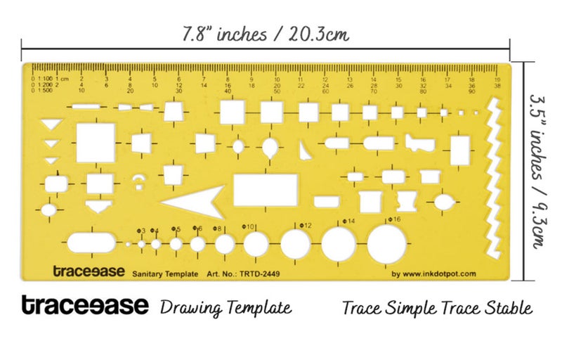 Traceease Architect,Interior Drafting Sanitary Template Drawing Carousel 2