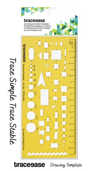 Traceease Architect,Interior Drafting Sanitary Template Drawing Carousel 6