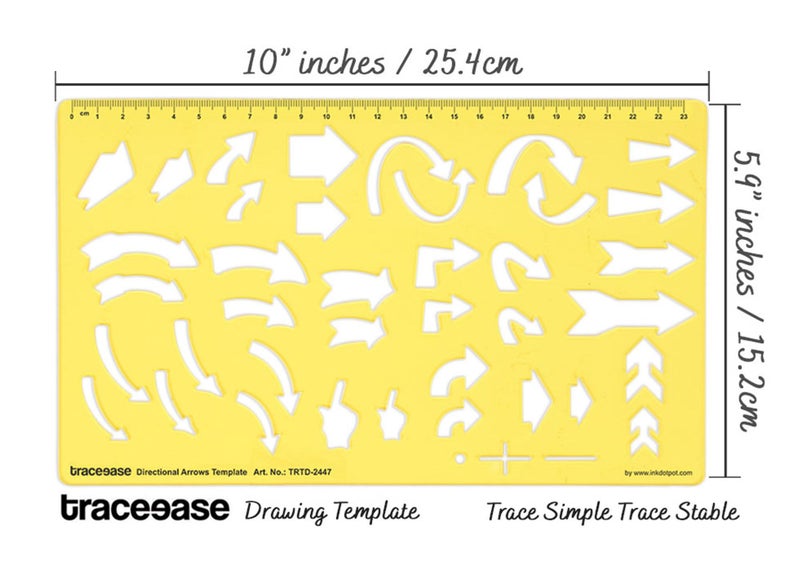 Traceease Arrows Drafting Directional Arrows Template Drawing Stencil,Designing Carousel 2