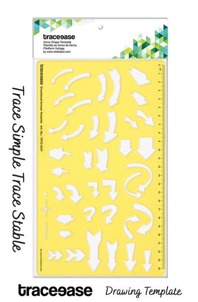 Traceease Arrows Drafting Directional Arrows Template Drawing Stencil,Designing Carousel 6