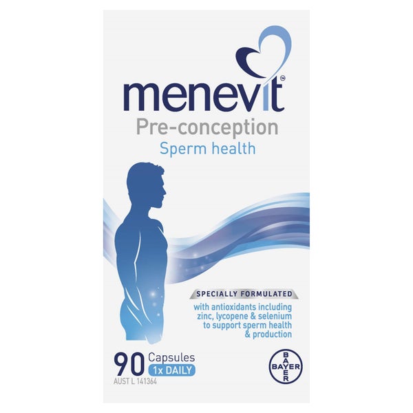 “New” Menevit for Male Fertility 90 Capsules Carousel 1
