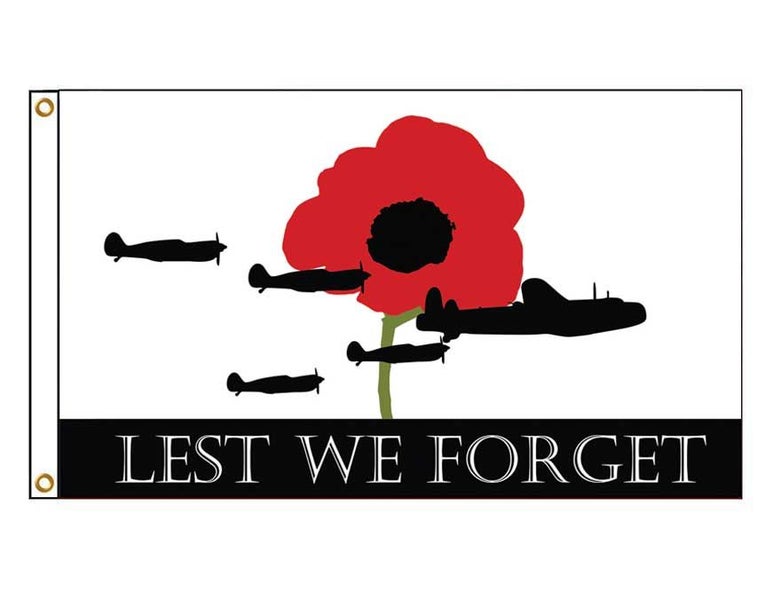 == Lest we Forget - Airforce - ANZAC DAY Flag == Carousel 1