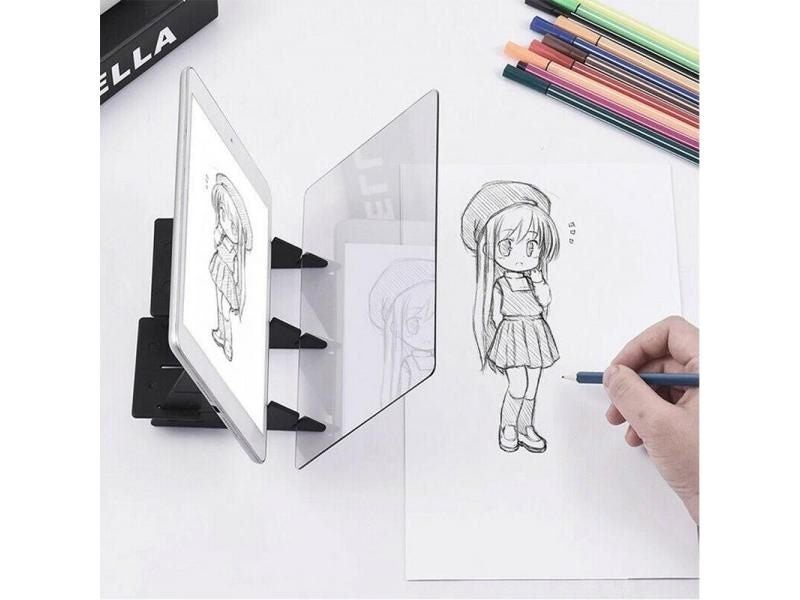 Optical Imaging Drawing Board Lens Sketch Mirror Reflection Dimming Bracket Carousel 1