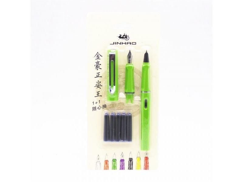 Jinhao 5pcs Ink Blue 2pcs Business Office Fountain Pen Student School Carousel 1
