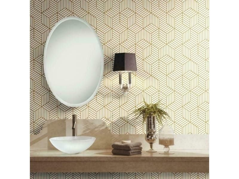 HaoHome Hexagon Contact Paper Removable Peel And Stick Wallpaper Self Adhesive Carousel 2