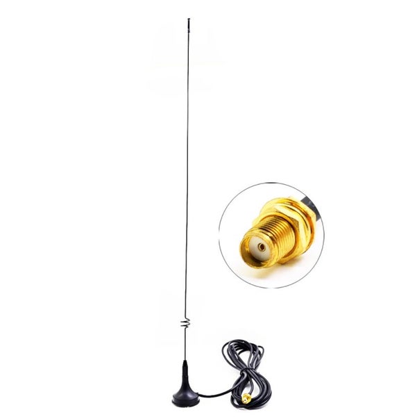 Mobile Antenna UT-108UV Black 3.0dbi SMA-F Dual Band (VHF/UHF) Antenna Carousel 1