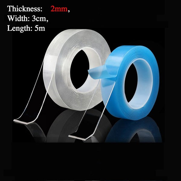 Nano Tape Double Sided Recycle Use Strong Adhesive Waterproof Transparent Carousel 1