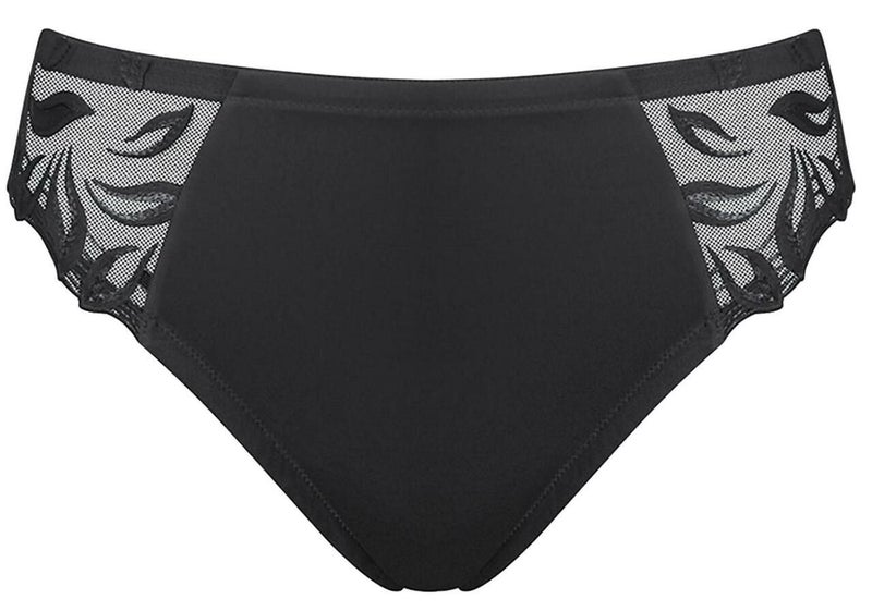 Triumph Floral Leaves Tai Brief Black (0004) Carousel 1
