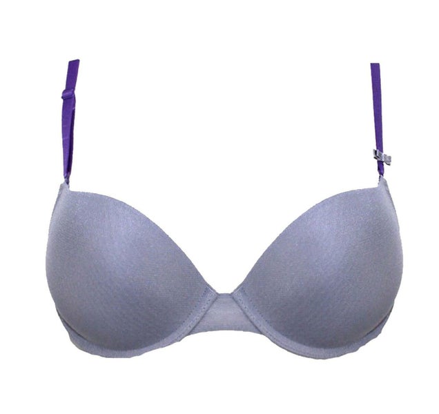 Triumph Mesh Up WHUM Underwired Multiway Half Cup Push Up Bra Grey Shadow Carousel 1