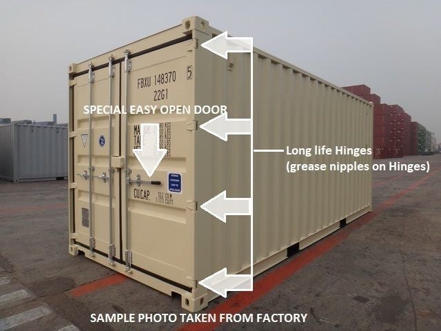 20ft Std New Build Shipping Container - Beige ,Blue , Green62863866227201114