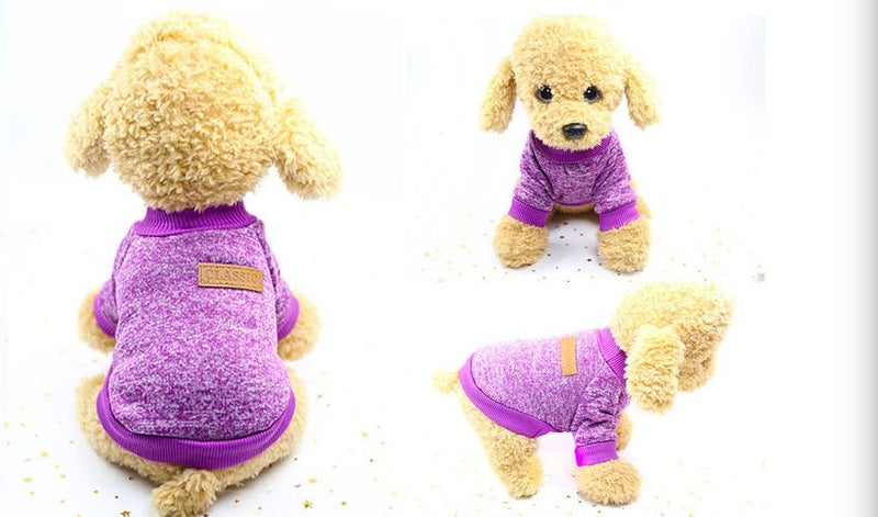 Dog Clothes Puppy Jacket Coat Soft Dog Shirts Pet Dog Coat Dog Range Sizes Carousel 2