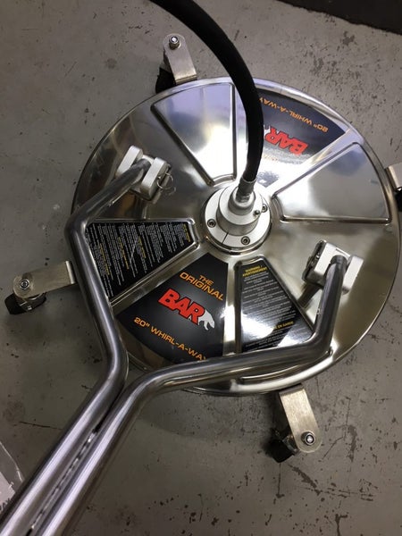 The Original 20" Stainless Steel Whirlaway Flat Surface Cleaner Carousel 1