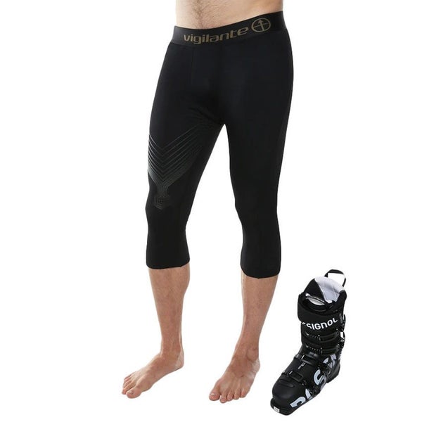Vigilante Mens SkiMaster Thermal Leggings - Black - 32 Carousel 1