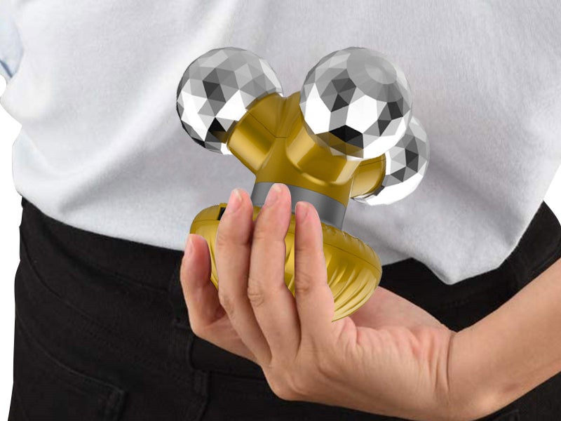 Handled Electric Triangle Vibrating Body Massager for Hand Neck Back Shoulder Carousel 2