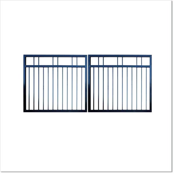 Aluminium Double Swing Gate 3.02M W, 1.7M H (D22) Carousel 1