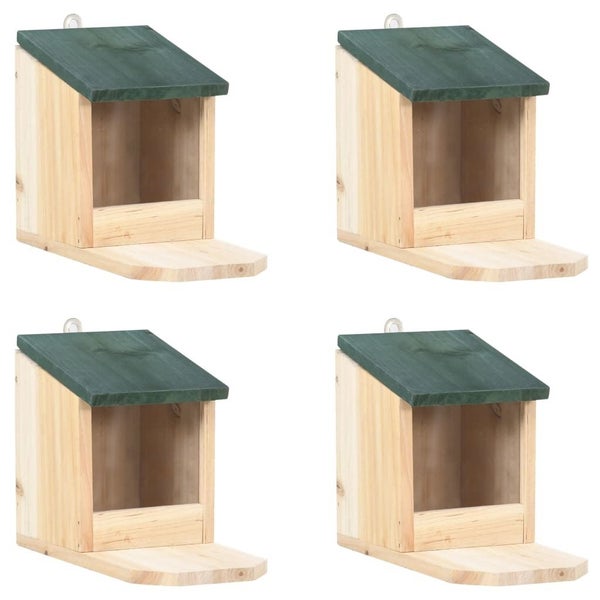 vidaXL Squirrel Houses 4 pcs Firwood Carousel 1