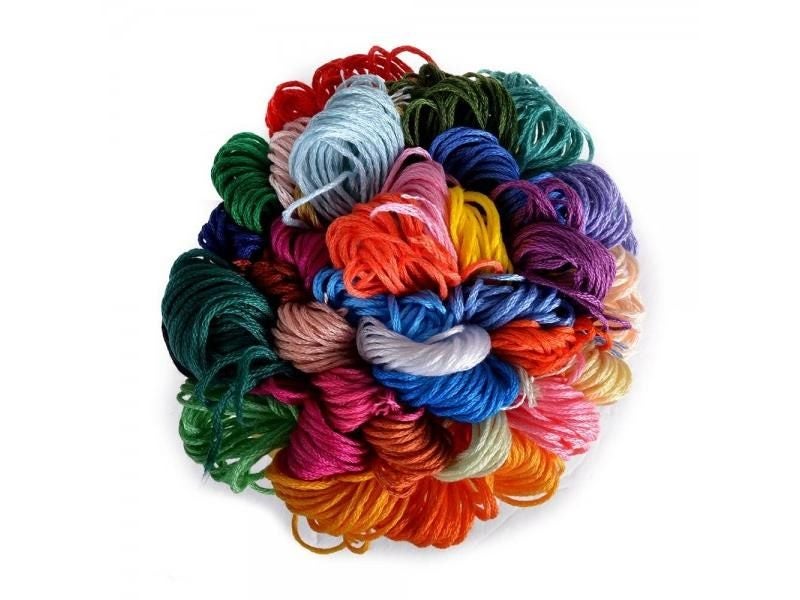 36 Skeins Of Thread Multicolored For Embroidery Cross Needle Knitting Bracelets Carousel 2