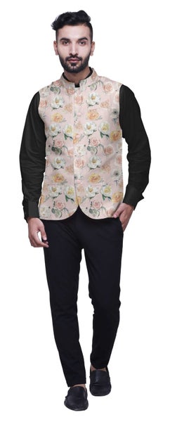 Atasi Nehru Jacket Mens Bandhgala Ethnic Jacket Party Wear Wedding Clothing Carousel 2
