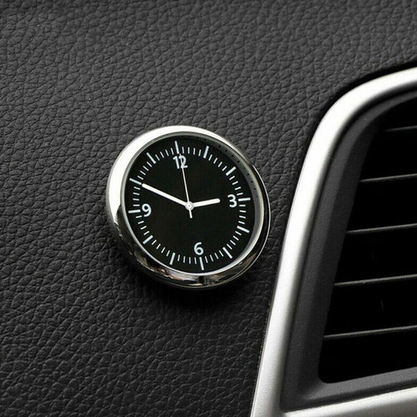 Pocket Mini Quartz Analog Watch Stick-On Clock Fit For Car Boat Bike Motorcycle Carousel 1