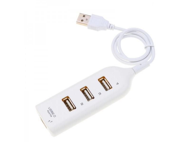 Hi-Speed Hub Adapter USB Hub Mini USB 2.0 4-Port Splitter For PC Laptop Carousel 1