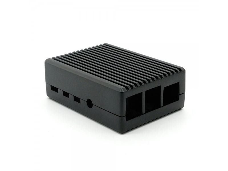 Raspberry Pi 4 Model B Black Dark Gray Aluminum Alloy Case For Passive Cooling Carousel 1