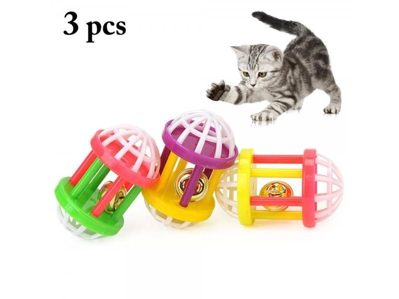 3pcs New Plush Mouse Cat Toy Scratch Bite Resistant Interactive For Cat Kitten Carousel 1