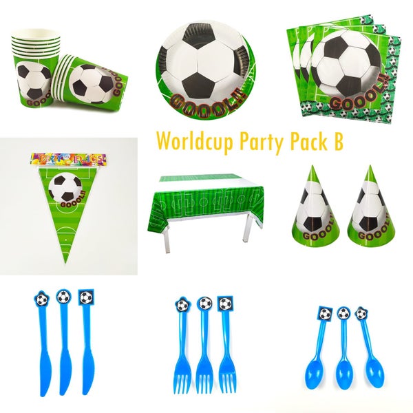 Party-World Cup Football Theme Party Value Pack B 78pcs Carousel 2