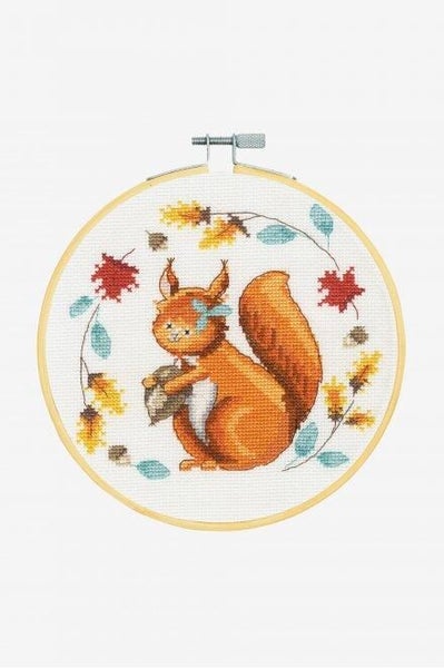 DMC Folk Squirrel Cross-Stitch Kit Carousel 1