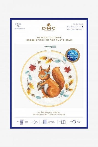 DMC Folk Squirrel Cross-Stitch Kit Carousel 2