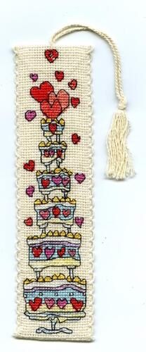 Michael Powell Celebration Cake Bookmark Cross-Stitch Kit Carousel 1