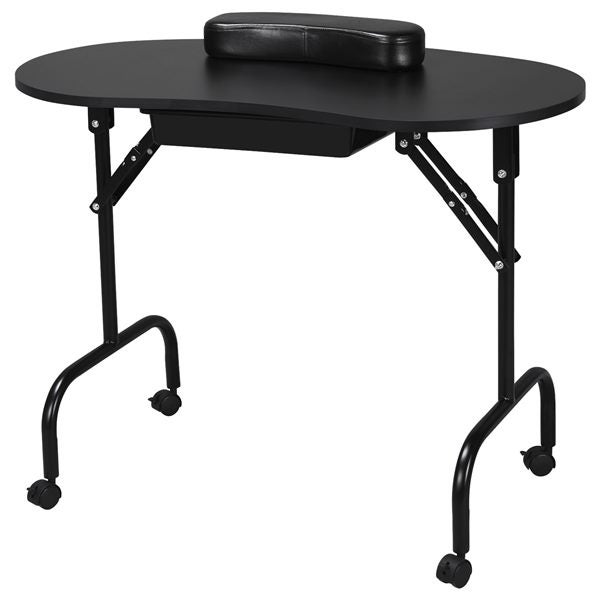 Folding Manicure Table Nail Beautician Desk Workstation Carousel 2