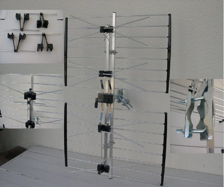 UHF Aerial Antenna Freeview Hi Quality LTE Cell PH Filter Phased Array 14db 56El Carousel 1
