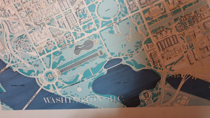 Map Of Washington DC on Stiff Board Carousel 2