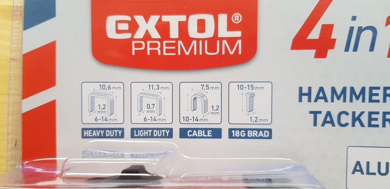 EXTOL PREMIUM Heavy Duty Staple Gun 4-function. Carousel 3