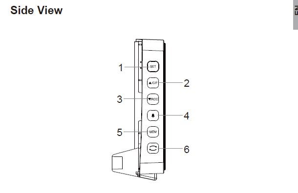 CLOCK WITH PROJECTION AND TEMPERATURE MEASURE / CALENDAR ETC Carousel 7