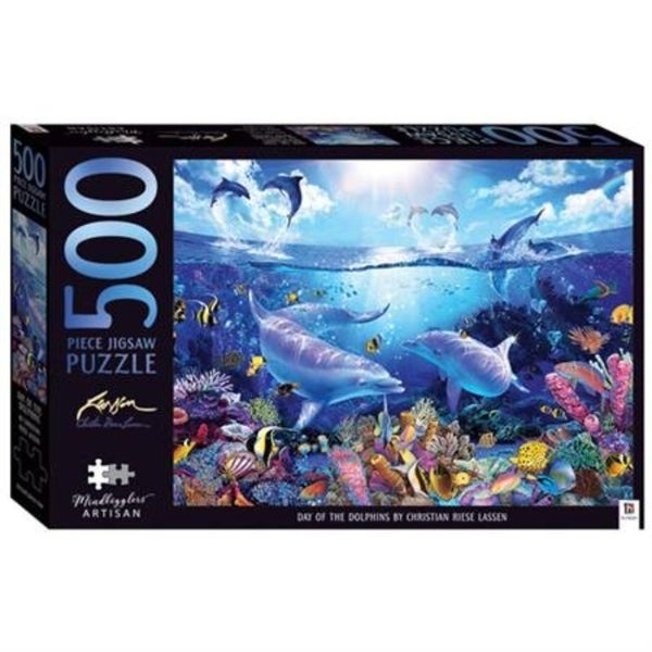Jigsaw Puzzle - Mindbogglers Artisan Day of the Dolphins (500pc) Carousel 1