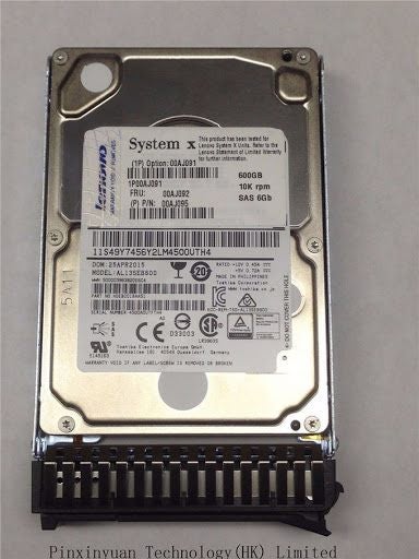 IBM LENOVO 600Gb SAS 6G 10K SFF HDD IBM Option 00AJ091 IBM / LENOVO SAS HDD Carousel 1