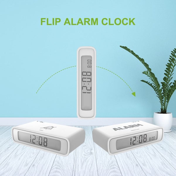 SMALL FLIP ALARM CLOCK WHITE Carousel 2