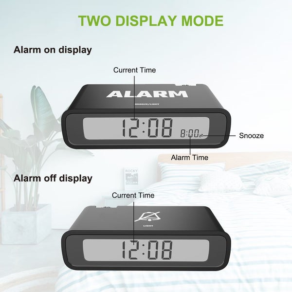 SMALL FLIP ALARM CLOCK WHITE Carousel 4