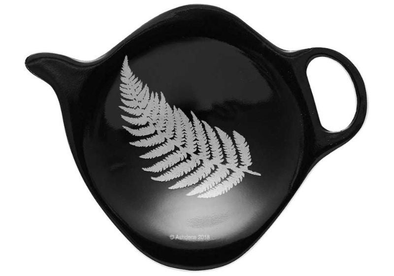 Silver Fern Tea Bag Holder - Set of 6 (Black) Carousel 1