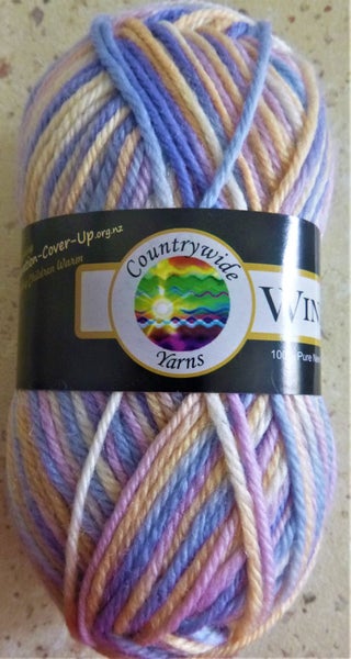 KNITTING WOOL 8 PLY DK 10 x 50gm MULTI COLOURED Carousel 2