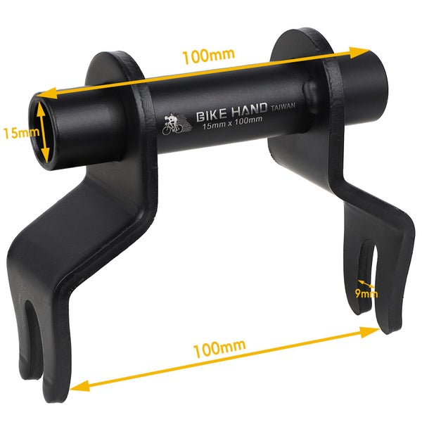 BikeHand Bike Thru Axle Fork Mount Rack Adapter 15x100mm for Car Rack Carousel 2