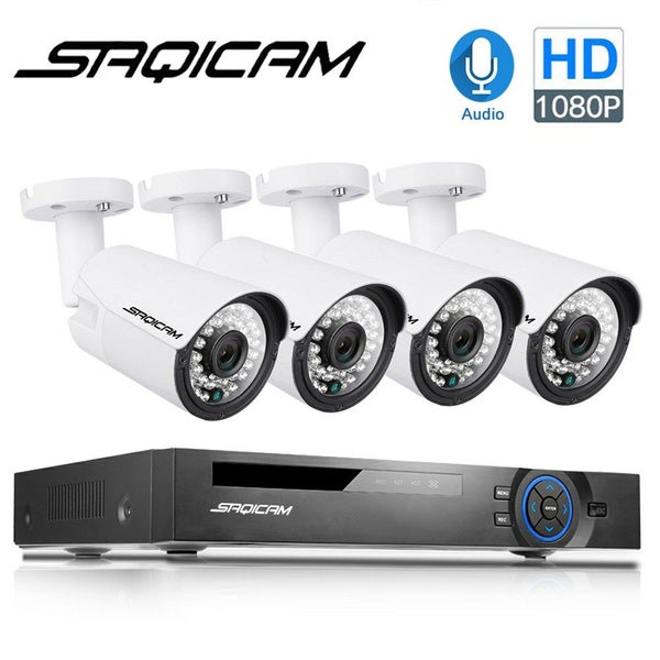 Saqicam H.265 4CH 2MP CCTV Package POE NVR DIY Kit Audio IP Camera IR Outdoor Carousel 1