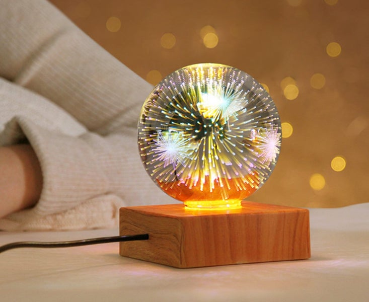 Creative Romantic Firework Light LED Night Light Carousel 2