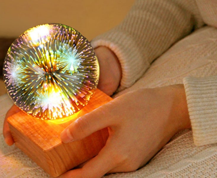 Creative Romantic Firework Light LED Night Light Carousel 3