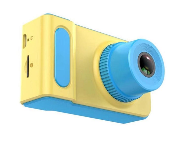Children's Mini Camera Small SLR Camera Cartoon Game Photography-BLUE Carousel 1