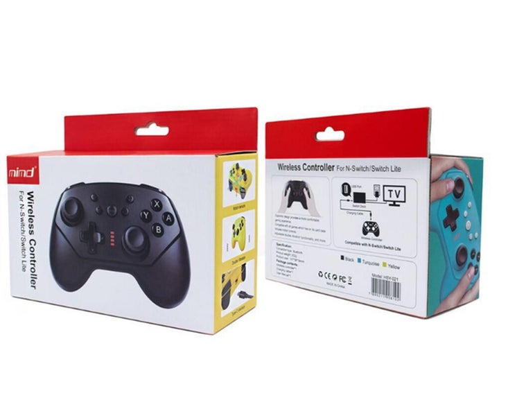 Wireless Controller with Adjustable Vibration for Switch - Black Carousel 2